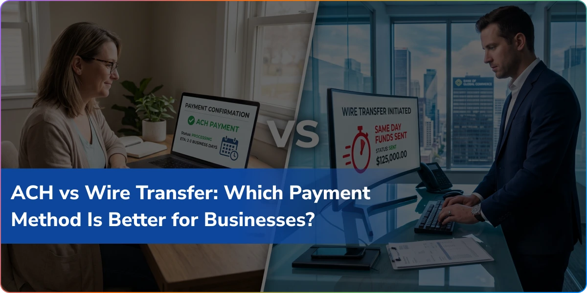 ACH vs Wire Transfer: Which Payment Method Is Better for Businesses?